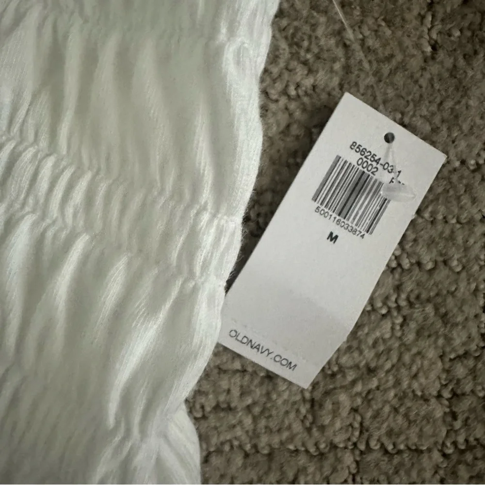 White Ruffled Women's Top - Picture 4 of 4